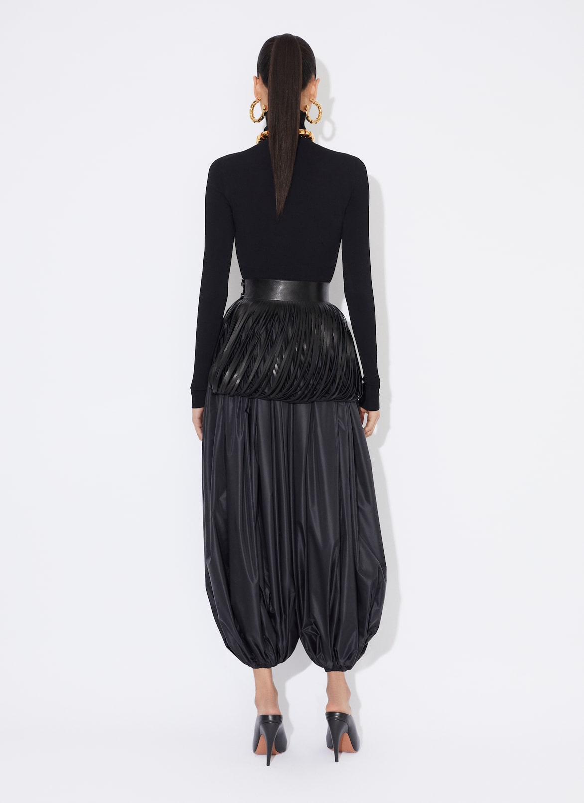 BALLOON TROUSERS ALAÏA BLACK BALLOON TROUSERS